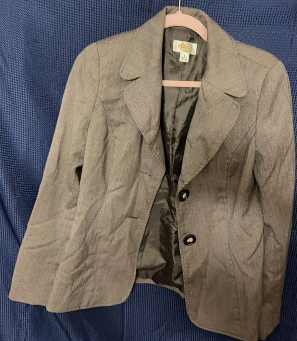 Talbots Women's Gray Blazer Size 8